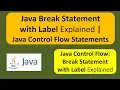 Java Break Statement with Label Explained Java Control Flow Statements