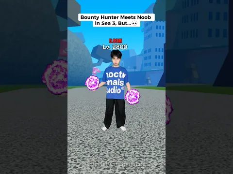Bounty Hunter Meets Noob in Sea 3, But...💀 #bloxfruits #roblox #huyg #huygaming #bloxfruitsroblox