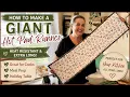 How to Make an oversized Heat-Resistant Hot Pad Runner Easy Sewing Tutorial