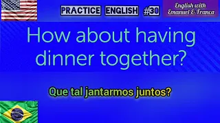 Como aprender inglês com frases simples e fáceis #30. How to learn English with  easy sentences.