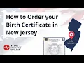 How to Order Your Birth Certificate in New Jersey Vital Records Online