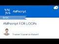AMPscript FOR LOOP - Salesforce Marketing Cloud Functions in 5 minutes