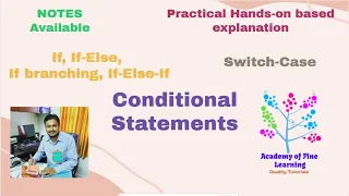 Conditional statements in Java If If-else If-Else-If nested If and Switch-case practical demo