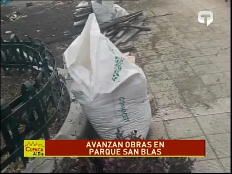 Avanzan obras en parque San Blas