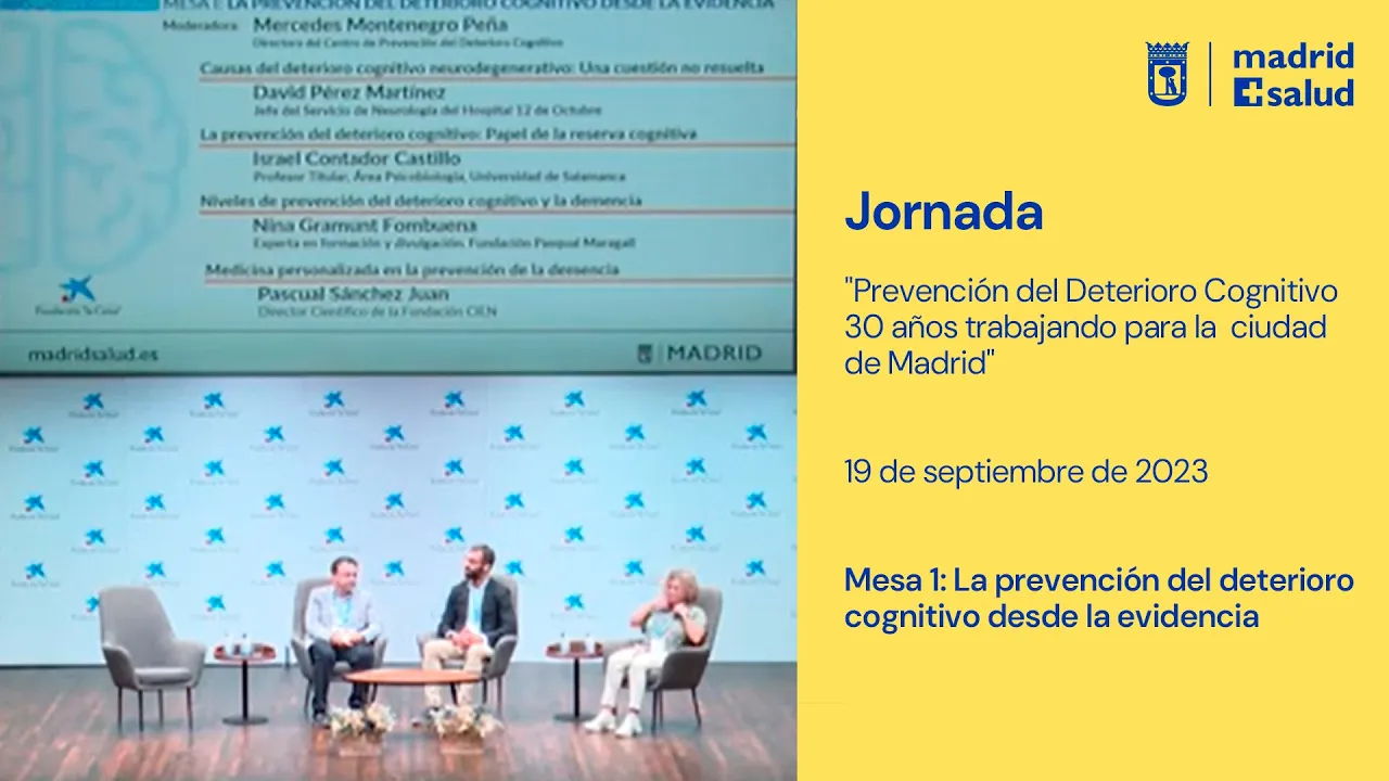 Mesa 1. Jornada de Prevención del Deterioro Cognitivo.