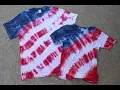 Patriotic USA Flag Tie Dye Shirt Tutorial