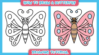 Download How To Draw a Beautiful Butterfly Easily MP3