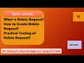 What is Delete Request How to Create Delete Request API Testing using Postman