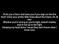 Evanescence - Better Without You (Lyrics)