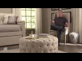 Knightsbridge Round Tufted Cocktail Ottoman with Casters by iNSPIRE Q Artisan