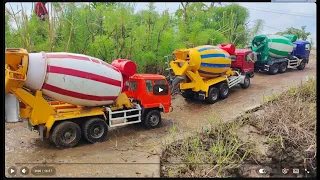 Simulasi Pengecoran Jalan desa Mobil Truk Molen Cor Fuso 220Ps, Isu Giga, Hino 500 Oleng