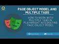 Playwright Tutorial Handling Multiple Tabs using Page Object Model