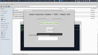 Fab Academy 2019 week 16 GTK 3 Glade Python and PySerial Terminal GUI