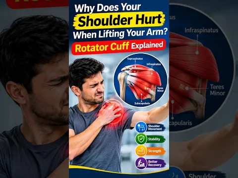Why Does Your Shoulder Hurt When Lifting Your Arm? | Rotator Cuff Explained #shorts
