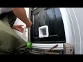 Fitting a Cat Flap into a Black Front Door