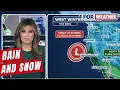 Wet Pattern Of Rain And Snow Beginning For California Today