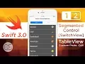 SegmentedControl - Switch Custom TableViews Swift 3