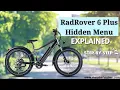 RadRover 6 Plus Hidden Menu Explained Rad Power Bikes RadRover 6 Plus Menu with Top Speed Test