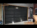 Amarr Hillcrest HI3000 - Garage Door Black Clear Windows Stockton Inserts