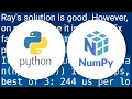 Fast check for NaN in NumPy