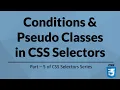 Conditions and Pseudo Classes in CSS Selectors Selenium WebDriver