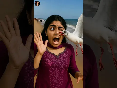 The bird attacked this young woman in Chennai #shortsfeed #shorts #tamil #chennai #birds #viral