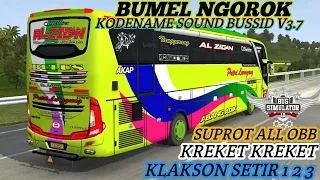 Download KODENAME SOUND ENGINE BUMEL NGOROK KREKET KREKET || BUSSID V3.7 || SUPPORT ALL OBB MP3