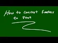 How To Convert 5 Meters To Feet