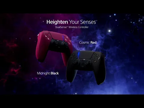 Controller wireless DualSense | Nuove Colorazioni Midnight Black e Cosmic Red | PS5