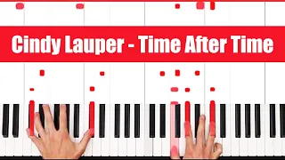 Download Time After Time Cindy Lauper Piano Tutorial Easy Chords MP3