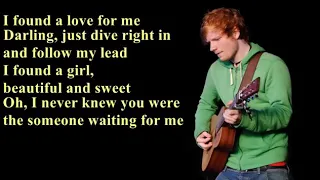 ed sheeran perfect lyrics 