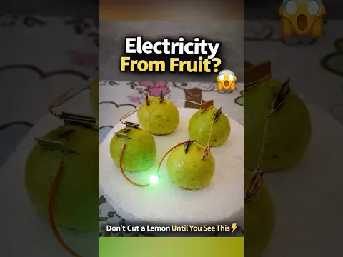 Electricity From Fruit | Real or Fake? ⚡🍋