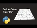 Sudoku Solver Algorithm In Python Part 1 - Introduction TheDLAcademy