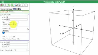 Using CalcPlot3D to Visualize a Space Curve