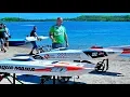 4 HUGE RC POWERBOATS RACE FANTASTIC SPEEDBOATS IN ACTION