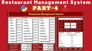 Restaurant Management System Part-4 Step By Step Tutorial Desktop Application