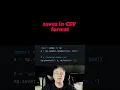 Save Numpy array as CSV