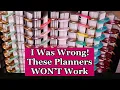 THEY WON T WORK Rethinking My Planner Lineup
