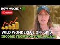 Wild Wonderful Off Grid Income from Youtube Update 2025