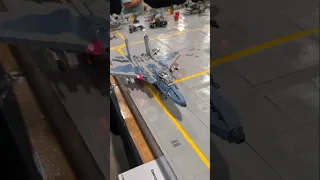LEGO Military Air Base by Louis Bèdard | Displayed at Le Sommet de la Brique #lego