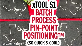How to Engrave Slate xTool S1 Batch Bright Slate Engraving with Vectors Without Poly Coasters