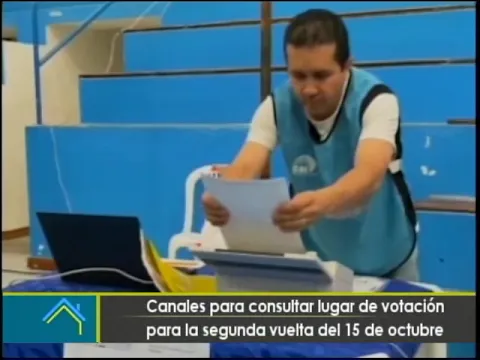 Canales para consultar lugar de votación para la segunda vuelta del 15 de octubre