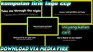 Download MENTAHAN CCP LIRIK LAGU || FREE DOWNLOAD VIA MEDIA FIRE MP3