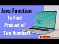Java Program to Find Product of two Digits Console bee