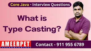 What is Type casting in Java Ameerpet Technologies By Srinivas