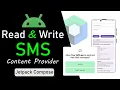 Read Write SMS Using Content Provider with Jetpack Compose Kotlin