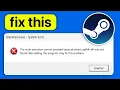 The code execution cannot proceed because steam - api64r dll was not found Error Fixed