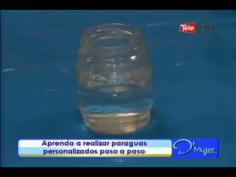 Aprenda a realizar paraguas personalizados paso a paso