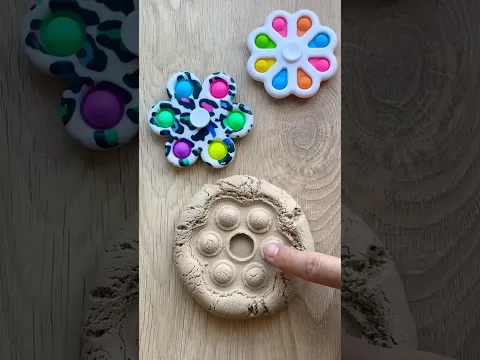 Kinetic Sand Popit fidgets! 🎉🎉🎉 #satisfying #popit #asmr #viral  #shortsfeed