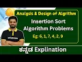 Insertion sort Analysis and Design of Algorithm All universities